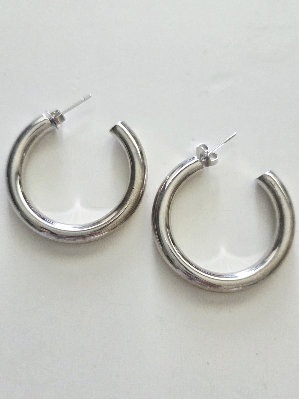 Girls Crew Sparklers Hollow Hoops